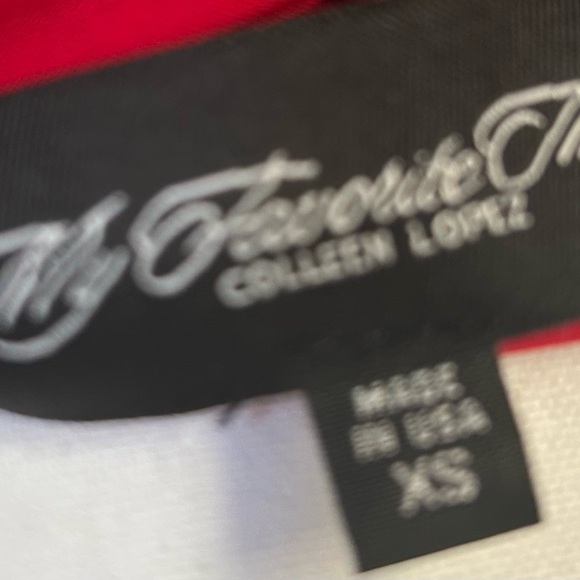 Colleen Lopez - Elegant Red Off-Shoulder Ruched Bodycon Dress. Size XS - Picture 3 of 3